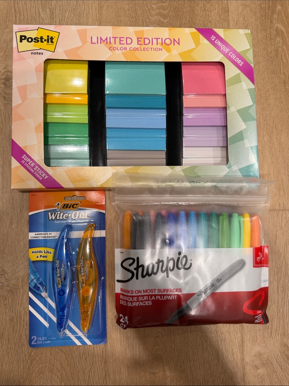 Sharpie / White-Out / Post-It bundle